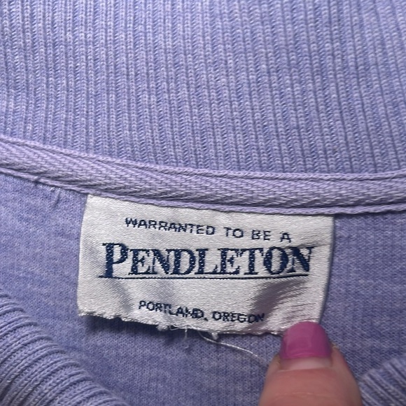 Pendleton Women's light Purple Half-Zip Sweater - Picture 6 of 8